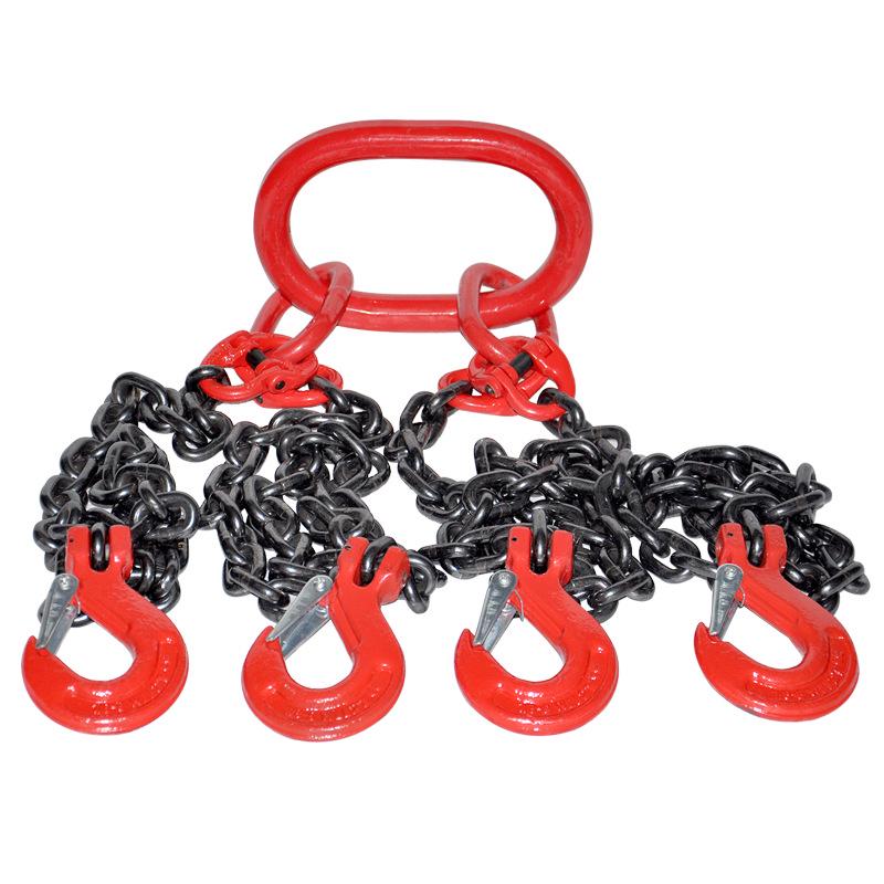 G80 Manganese Steel Chain Sling with Hook and Shackle for Lifting and Overhead Crane Operations