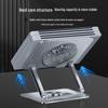 Adjustable Carbon Steel Laptop & Tablet Stand with 360° Rotation and Cooling Fan