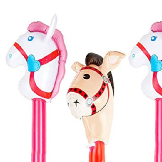 Φουσκωτό μπαλόνι PVC Διαδραστικό Χρήσιμο Παιχνίδι Εκπαίδευσης για Υπαίθρια Κεφαλή Αλόγου