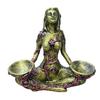 Goddess Statue Resin Mother Earth Goddess Sculpture Mother Earth Figurines Crystal Ball Base Hand-Carved Home Art Decoration