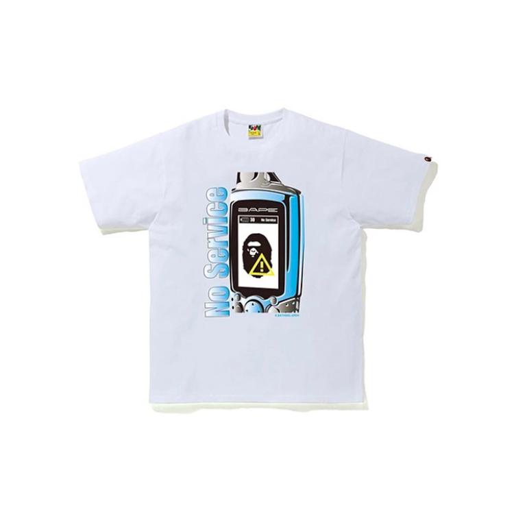 A BATHING APE T Shirts Unisex Crew Neck Moderate Straight Fit 1G70-110-034