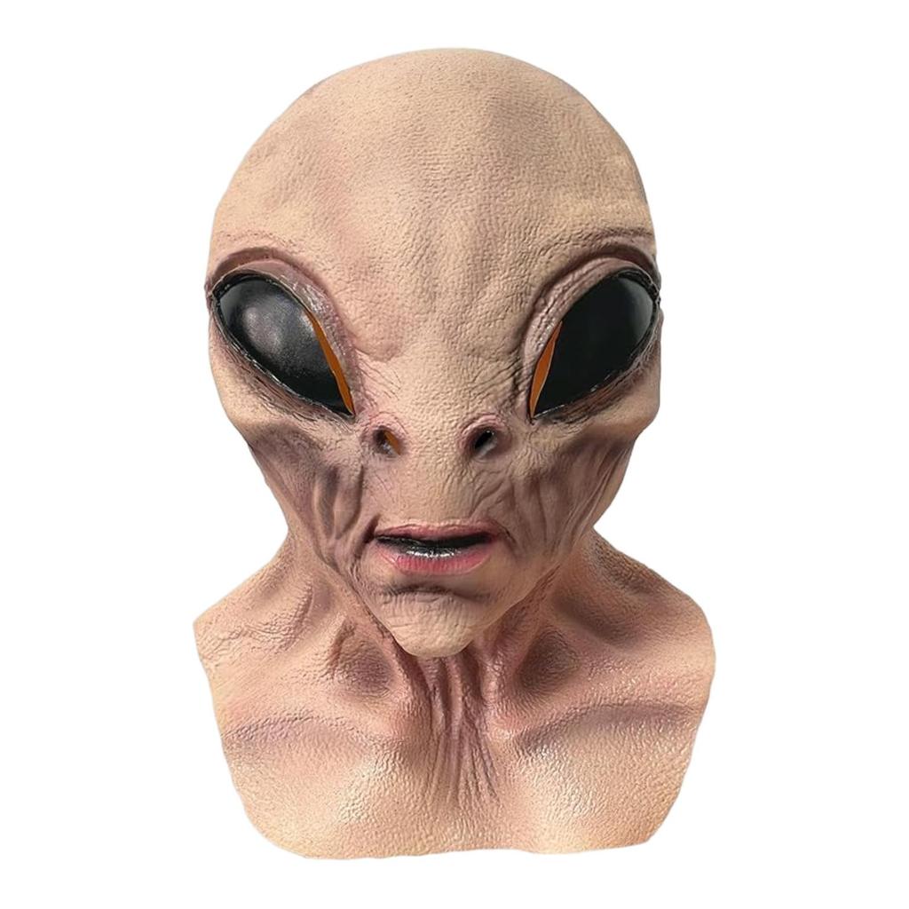 Alien Authentic Full Headgear Latex Scary Makeup Prop Costume Accessory suitable for Horror Show