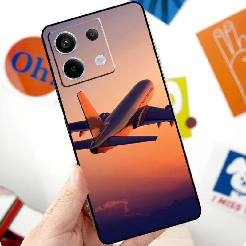Airplane Flying Into The Sunset Funda For Xiaomi Redmi Note 14 13 10 11 12 Pro 11S 12S Case For Redmi 15 14C 10C 12C 13C 15C