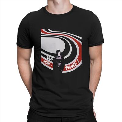 Figure Eight Herren T-Shirts Elliott Smith Freizeit T-Shirt Kurzarm Rundhals T-Shirts Baumwolle