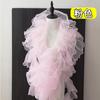 2meters Pleated Sewing Fabric Ruffle Lace Ribbon Trim For Garments Dress Diy Crafts Supplies Needlework Accessories 11cm Wide