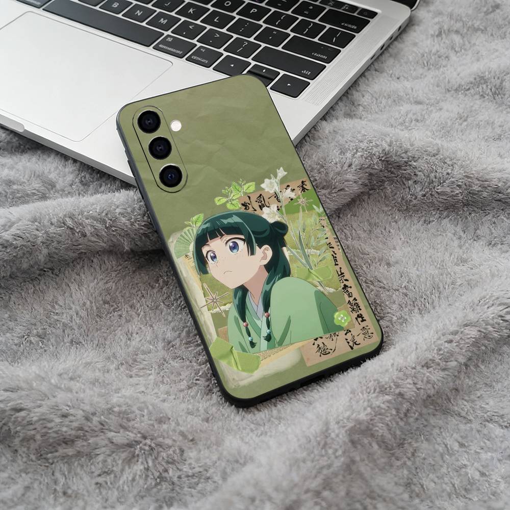 

T-The Apothecary Diaries-Popular anime Black Soft Silicone Phone Case for Samsung Galaxy A73, A71, A72, A70, A53, A52, A51 Samsung a31