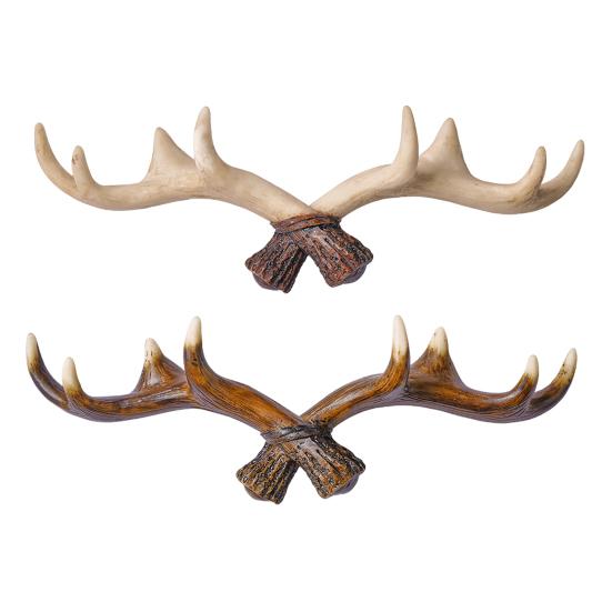 Nordic Vintage Deer Horn Decor Hook Wall Hanging Clothes Hats Hook Strong Load-bearing Easy to Install Multipurpose Hanger Hook