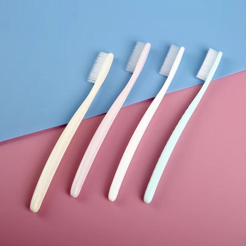 Manual Toothbrush 4 Pcs Soft Hair Long Head Adult Large Toothbrush Comfort Teeth Oral Cleaning Brush