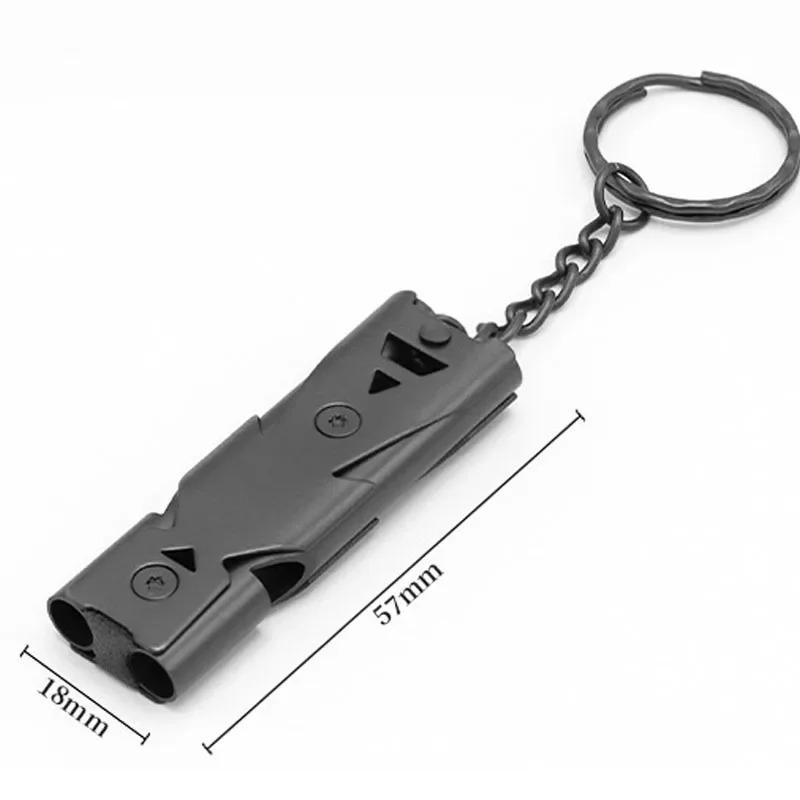 

150 дБ Двухтрубный Высокочастотный Высокодецибельный Свисток для Выживания Уличный Аварийный Свисток Спасательные Аксессуары Выживание Инструмент для Кемпинга и Пешего Туризма Путешествия