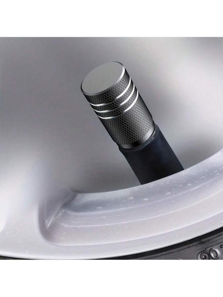 4 Stück/Set Premium-Aluminiumlegierung Auto-Reifenventil-Schaftkappen - Passend für Limousine, SUV, Motorrad, Fahrrad - Korrosionsbeständig