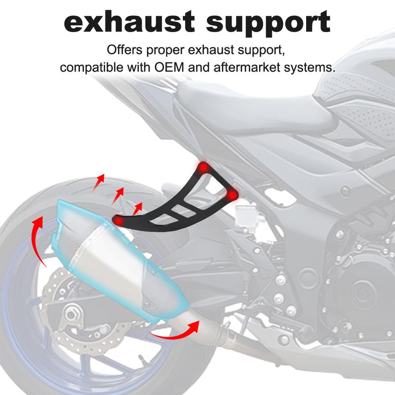 Motorcycle Exhaust Muffler Pipe Hanger Bracket Mount Holder For Suzuki GSX-S 750 2017 2018 2024