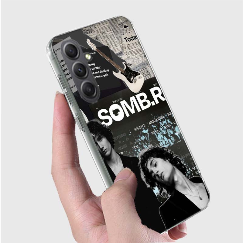 Singer S-Sombr Phone Case for Samsung A16 A26 A36 A56 A17 A37 A57 A07 A06 A02S A03 A04S A05S Galaxy Note 20 10 A50S A71 A51 A31