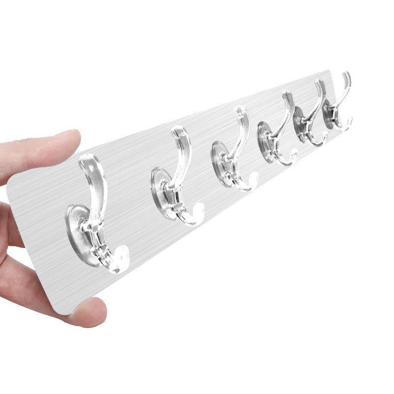 Houseeker Wall Hooks Kitchen Bathroom Hat Clothes Hanger Towel Holder Seamless Door Storage Racks