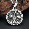 Neuer Anubis Ankh Kreuz Anhänger 316L Edelstahl Altes Ägyptisches Auge des Horus Halsketten Für Männer Frauen Amulett Schmuck