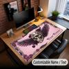 Skull Gothic Theme Custom Mouse Pad Personalized With Name Text Customized Desk Mat For Office Home Decor