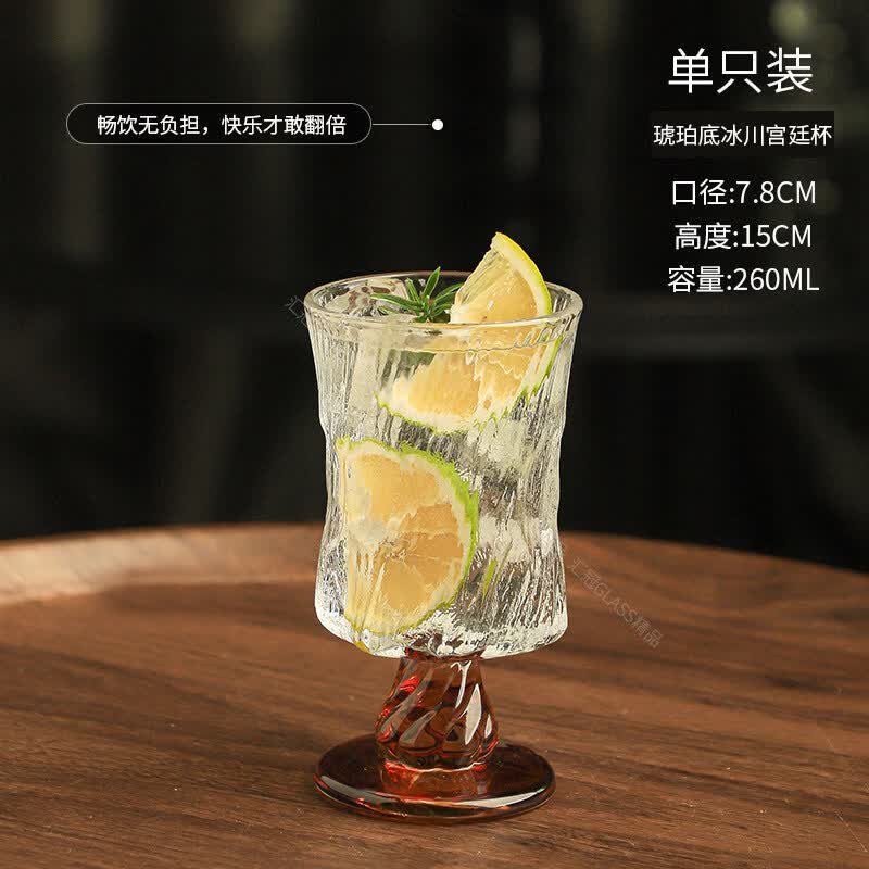 Elegant French Style Glass Goblet