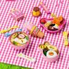 6Pcs/Set Little Bearshape Pudding Feeding Set Pretend Play Early Education Lunch Box Pudding Toy Kawaii Simulation Model