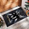 The Cure Crystal Velvet Rug, Custom Name Text Personalized Non‑Slip Floor Mat for Home Decor Gift