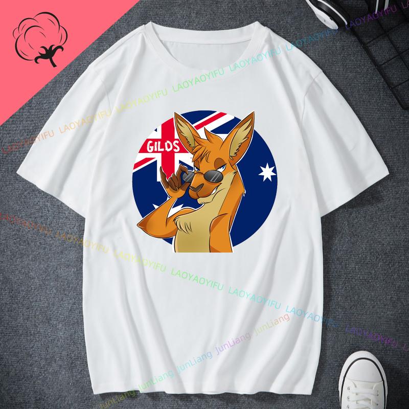 Australia Day TShirt Funny Kangaroos In Austria Unisex 100 Cotton Y2k Clothes Unisexs Clothing Original Unisexs