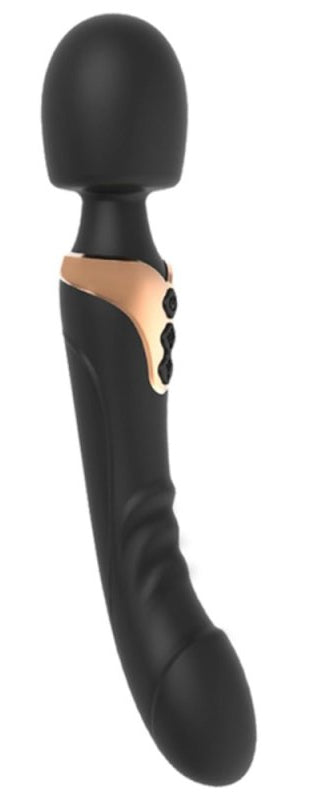 Wand-Dildo Duzio 10 Vibrations Noir - BDSMaster - Wand pour Homme