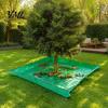 Heavy Duty Yard Cleanup Mat Landscape Tarp for Trimming, Garden Pruning with Hole & 4 Waterproof Maintenance Fabric Corner Buckles, Shrub Trimmings
