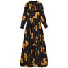 Spring and summer women's new long dress, jacquard chiffon super fairy waist beach pendulum bow super long dress