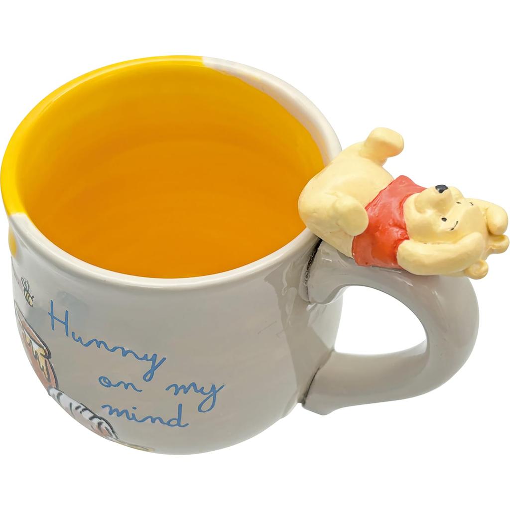 Disney the figure approximately 13 x 8 280 ml SAN4849 "Winnie Pooh" mug, brown, cm, capacity,