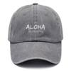 Aloha Vintage Washed Cotton Baseball Cap Adjustable Distressed Trucker Hat For Men  Women For Him  Her Summer Beach Hawaiian Style Cotton Cap