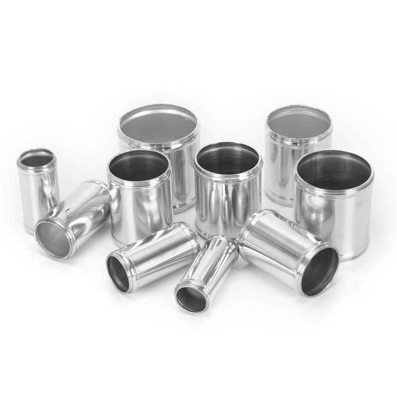 VR - Alloy Aluminum Hose Adapter Joiner Pipe Connector Silicone 63mm or 70mm or 76mm Color Silver