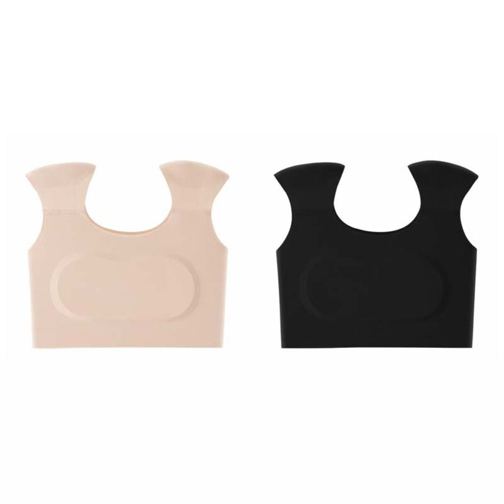 Elastic Seamless Right-angle Shoulder Bra Invisible Bustier Wireless Bra Chest Binder Lingerie Shoulder Pad Vest Body Shaping