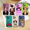 Frida K-Kahlo-g Art Phone Case For iPhone 17,16,15,14,13,12,11 Plus,Pro Max,XS,Soft Silicone Black Cover