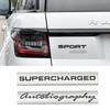 3D Metal SPORT Supercharged HSE SDV6 SDV8 LUXURY Si4 Emblem BJT4WS Car Trunk Badge Stickers For Range Rover Autobiography Discovery