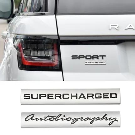 3D Metal SPORT Supercharged HSE SDV6 SDV8 LUXURY Si4 Emblem BJT4WS Car Trunk Badge Stickers For Range Rover Autobiography Discovery