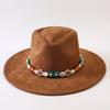 Best-selling European and American Style Suede Velvet Wide-brimmed Top Hat, Classic Fashion Western Cowboy Hat for Men and Women