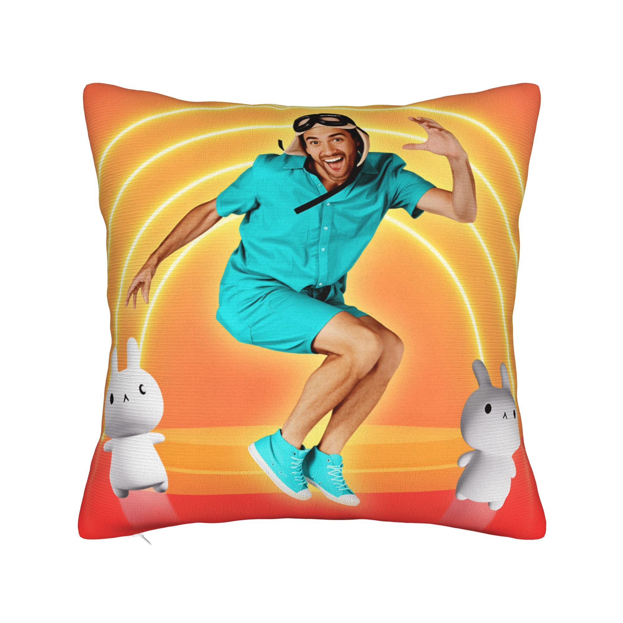 

Danny Go Cartoon Pillow Cover Cute Funny Pillow Case For Sofa Home Decor Comfy Pillowcases Gift 50cm x 50cm