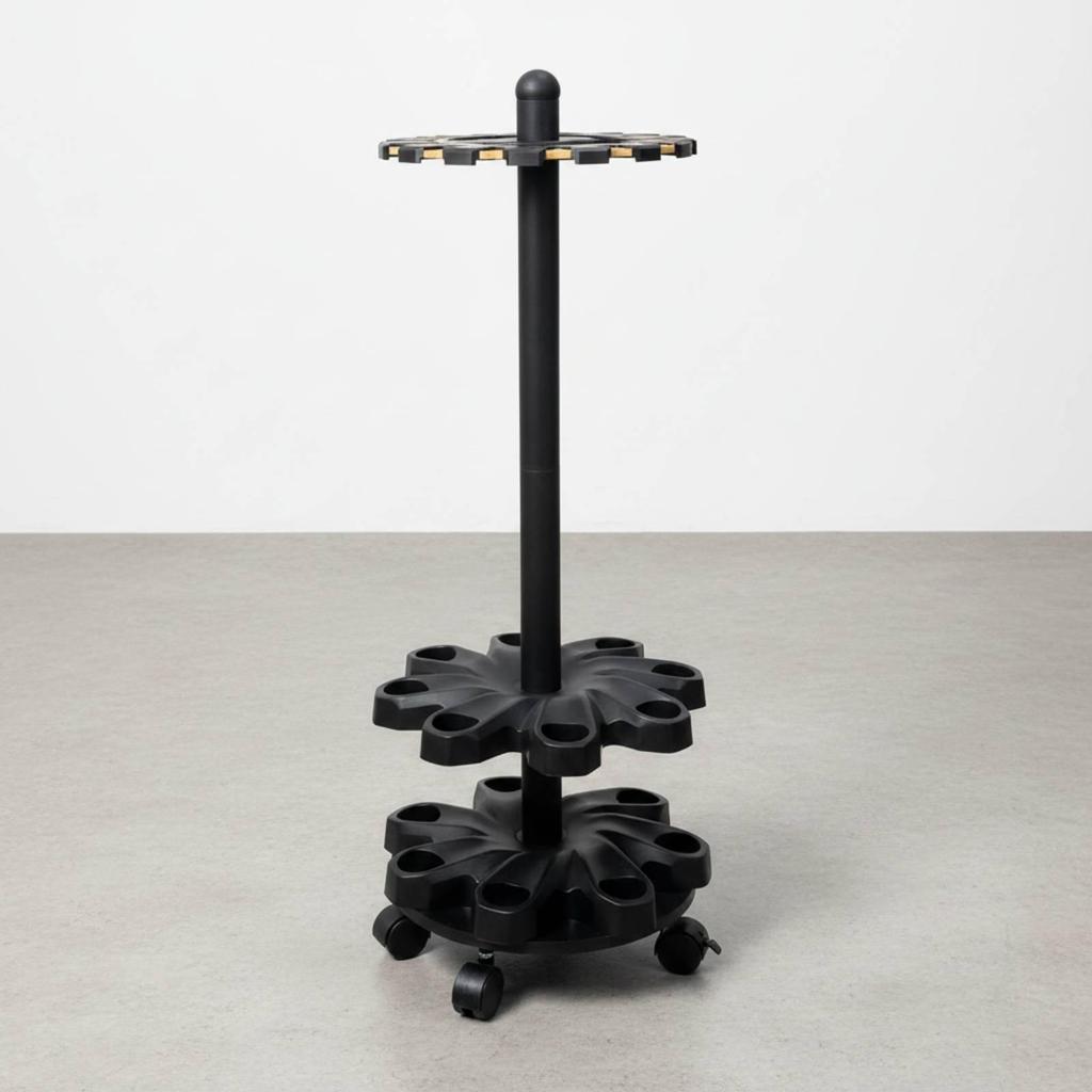 Rotating Rod Stand Large Capacity Pool Cue Rack Sturdy for Retail Outlet