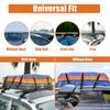 uxcell 15 Cubic Feet Car Roof Rooftop Cargo Carrier Luggage Carrier for Cars with or without Mat and 6 Door Blue Bag, Bag, Racks, Anti-Slip Hooks,