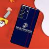 USMC Marine Corps Case For Samsung Galaxy S23 S22 Ultra S8 S9 S10 Plus Note 10 20 Ultra S20 S21 FE Phone Cover