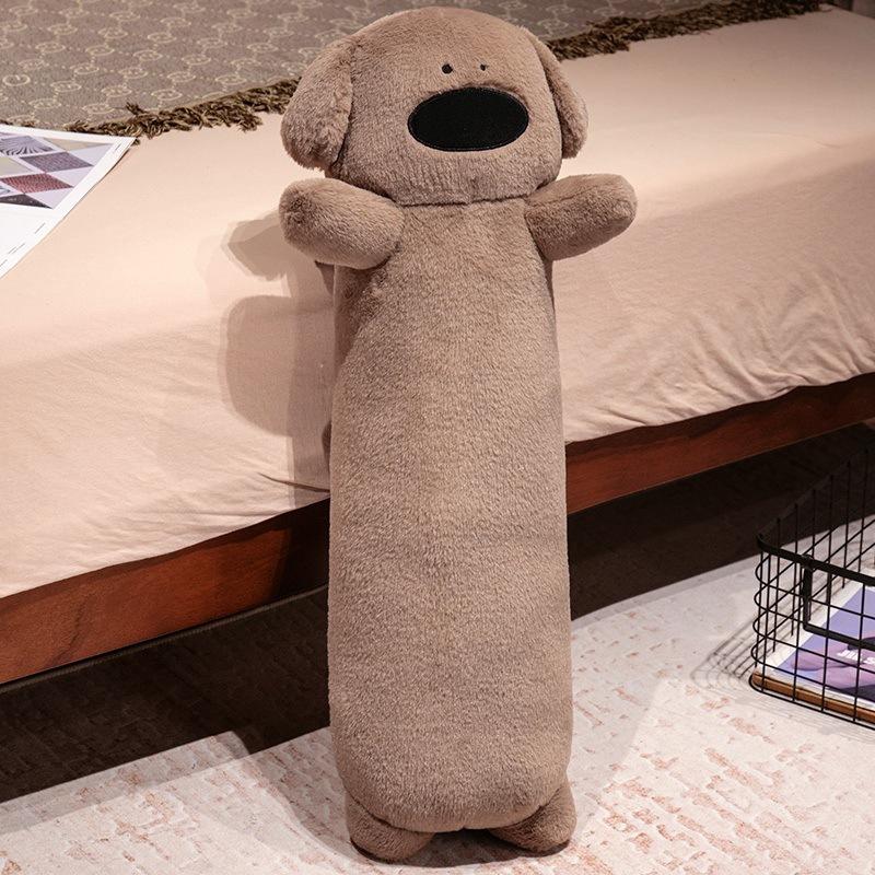 Cute Dog Long Throw Pillow Plush Toy Doll Teddy Dog Doll Girl Company Soothing Doll