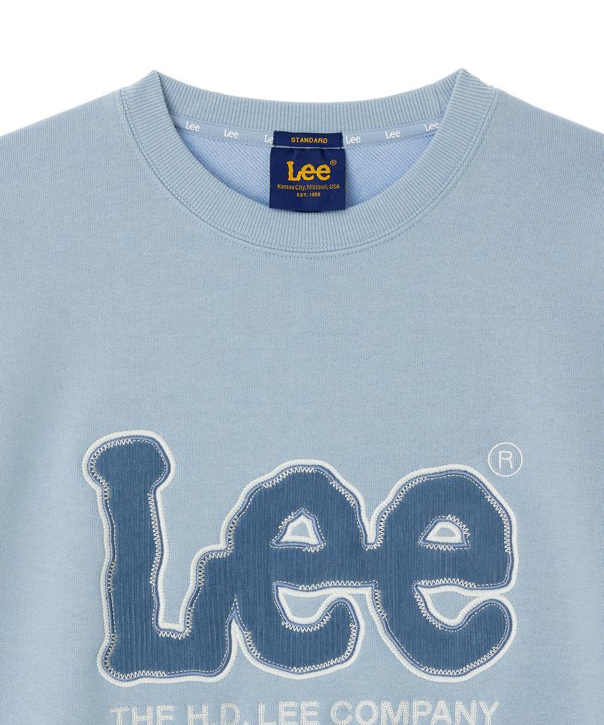 LEE Corduroy Logo Sweatshirt Sky Blue