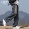 JEEP SPIRIT Men's Retro Loose Straight Leg Jeans