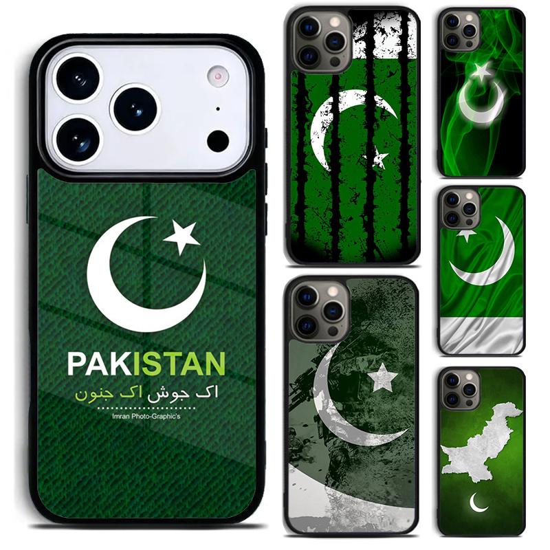 Pakistan Flag Soft Phone Case for iPhone 17 16 15 Pro Max Air 14 13 12 11 Plus Shockproof Capa Cover