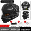 A1 3C Certified Electric Motorcycle Helmet - Four Seasons, Winter Warm, Unisex Full Helmet