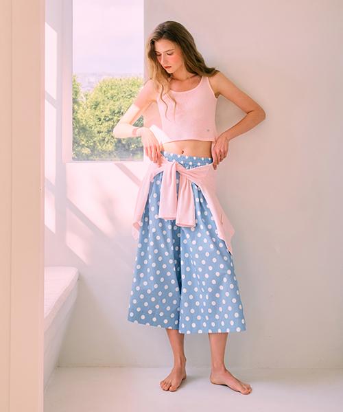 Seideu [W] Luftige Punkt-Culotte-Hose