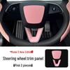 Tesla Model 3/Y Steering Wheel Button Carbon Fiber Texture Sticker - Protective and Decorative Accessory