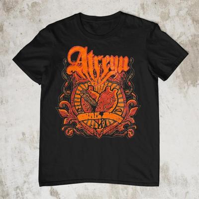 VINTAGE Atreyu Nail In Heart  Cotton Black All Size T Shirt AR317