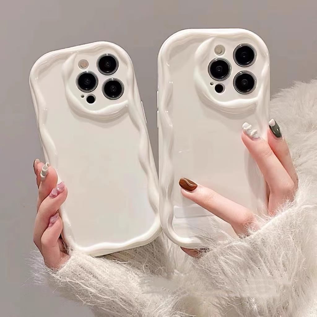 Cream Pattern Is Suitable for OPPO Reno16 New Mobile Phone Case A60 Material Manufacturer Realme14 Transparent Case