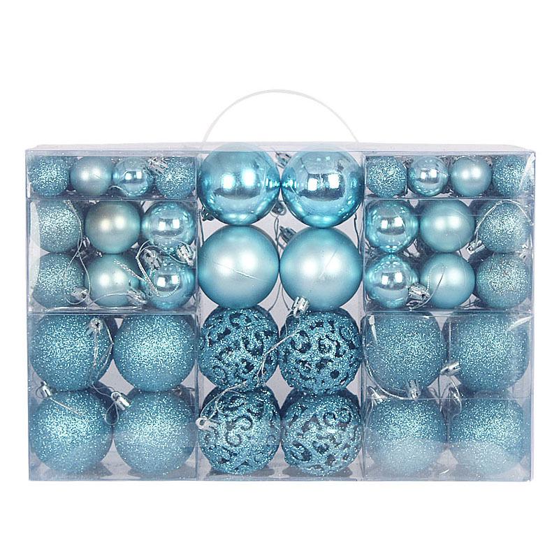 Boxed Set of 100 Christmas Ball Ornaments - 3/4/6cm Tree Decorations