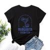 Social Club Cotton T-Shirt Short Sleeve Round Neck Women 2d Print Tops