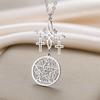 Triple Protection Necklace Cross Witch Knot Pentacle Tetragrammaton Stainless Steel Double Side Amulet Jewelry